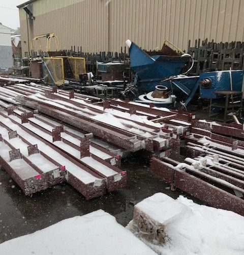 Commercial and Industrial metal building materials delivered to EJ Basler