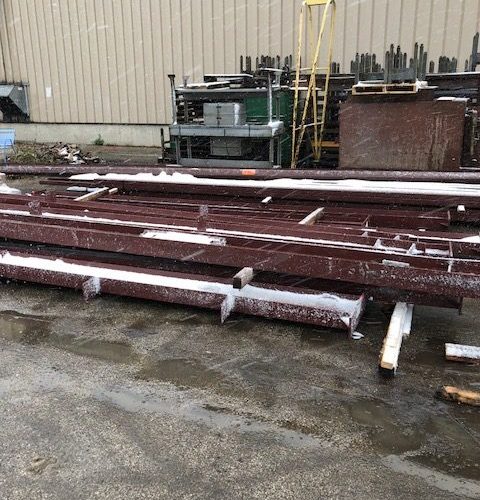 Our Clients are EJ Basler received the materials for their commercial metal building