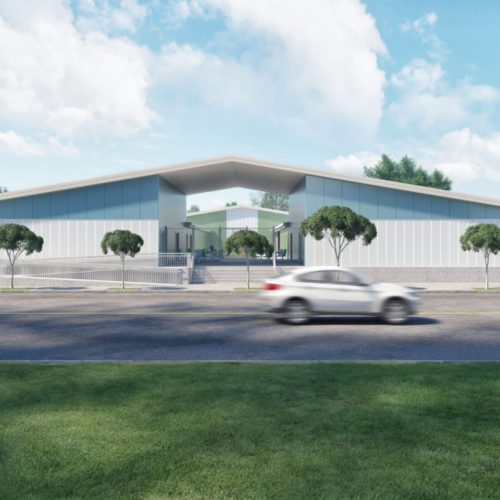 prefabricated steel building from EcoSteel to provide a solution for LA Shelter