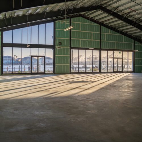 70,000 square foot open concept retail space design interior.