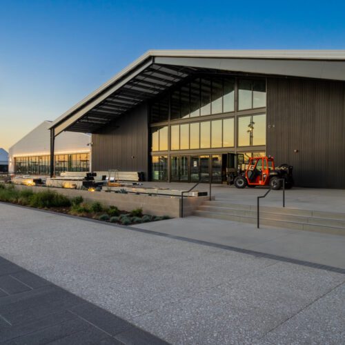 Los Angeles, CA modern steel retail flex space.