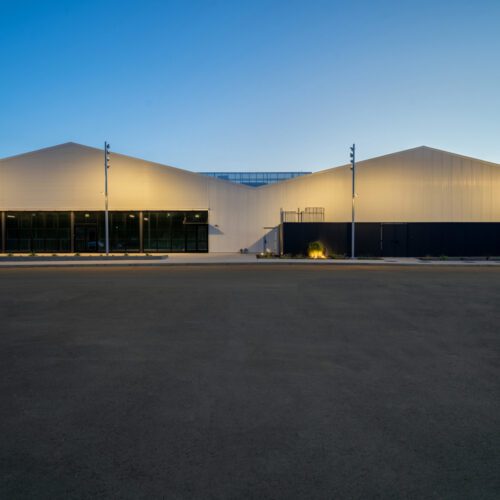 Large scale commercial metal building construction example by Ecosteel located in San Pedro, CA.