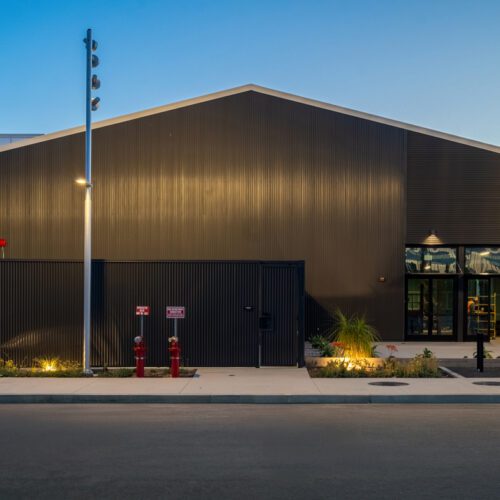 Luxury retail shell ready for tenant improvement in San Pedro, CA.