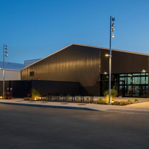 Modern retail center in San Pedro, CA.