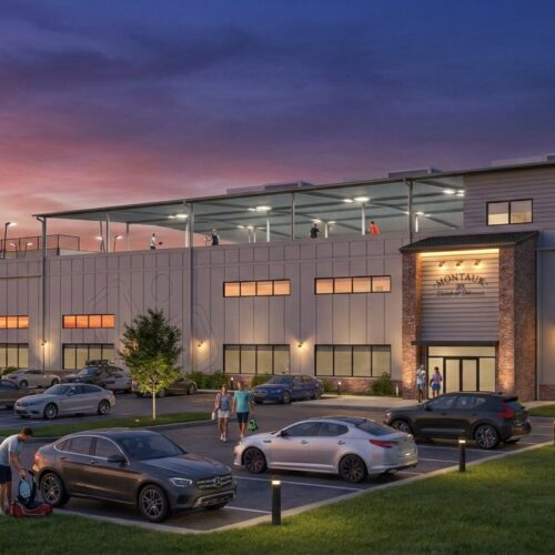 Steel sports pickleball facility in Utah.