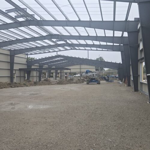 EcoSteel clear span interior framing for Match Haus