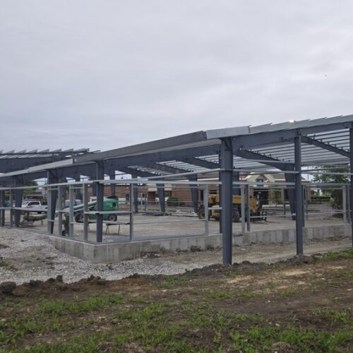 Structural steel erection for Harbor House Entertainment