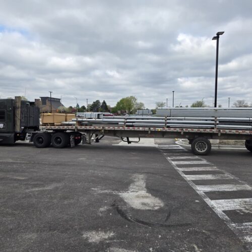 Harbor Haus sports facility flat packed steel truck.