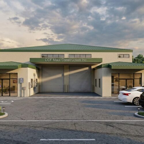 EcoSteel construction of a metal building in Hawaii.